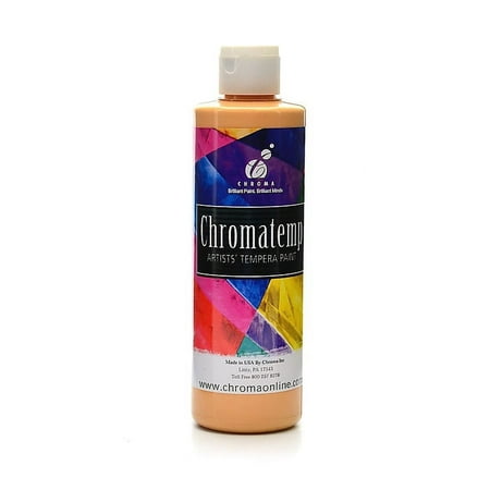 UPC: 0804551929915 | Chroma Inc. Chromatemp Artists  Tempera Paint Peach 8 Oz. [Pack Of 6] (6PK-2206)