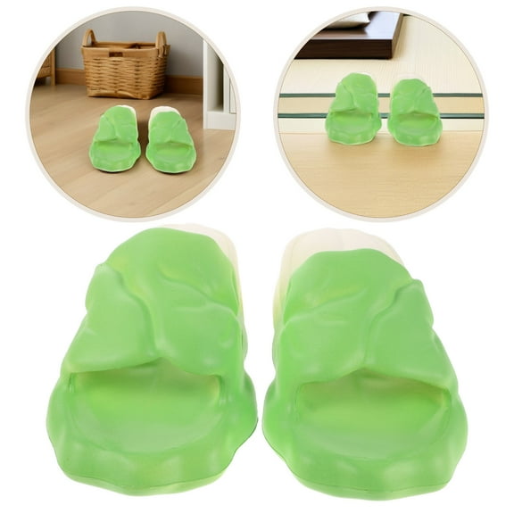 OFFIGAM 1Pair Beach House Slippers Eva Material Lightweight Green Slippers Ideal for Indoor Pool