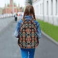 thumbnail image 6 of FORMRS Unisex Backpack Elementary School Travel Bookbag with Reflective Stripes, Blue Geometric, 6 of 7