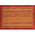 thumbnail image 1 of Ahgly Company Indoor Rectangle Abstract Orange Modern Area Rugs, 8' x 10', 1 of 4