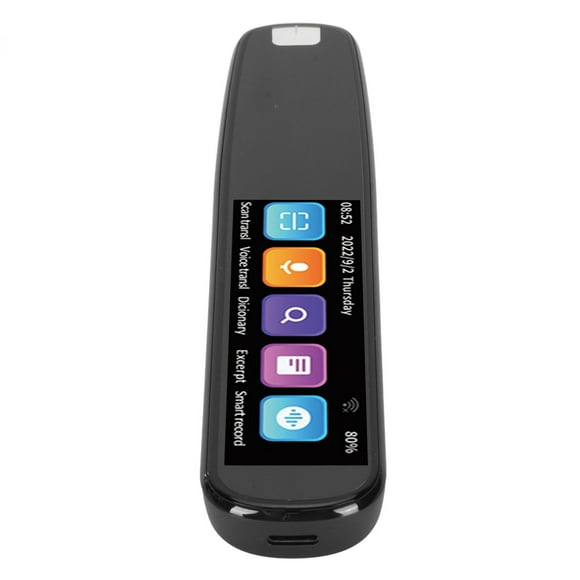 Smart Reading Pen, Noise Reduction Recording 2.99in IPS Display Scanning Translation Pen HD WiFi for Language Learners