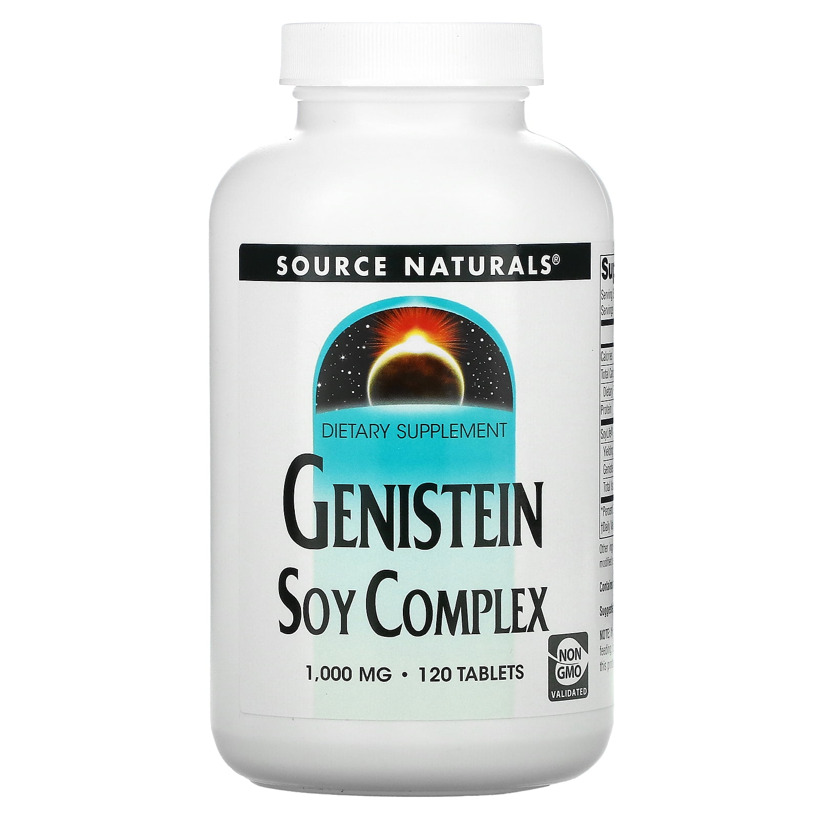 Genistein Soy Complex, 1,000 mg, 120 Tablets, Source Naturals