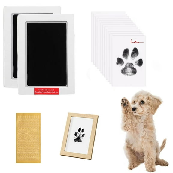 Inkless Paw Print Kit,Dog Paw Print Kit,Dog Nose Print Kit,Clean Touch Ink Pads and Imprint Cards,Pet Paw Print Impression Kit for Dogs Cats Footprint Keepsake