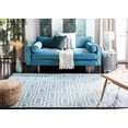 thumbnail image 3 of Safavieh Dhurries Abigail Geometric Area Rug, Light Blue/Ivory, 5' x 8', 3 of 11
