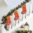 thumbnail image 5 of Lsque Orange Flower Psychedelic Pattern 18 Inch Christmas Stockings, Festive Holiday Stocking for Christmas Decorations Holiday Decor, 5 of 8