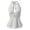 White, variant on Womens Summer Tank Tops Polka Dot Ruched Halter Top Tie Backless Crop Smocked Waist Slim Fit Sleeveless Tank for Summer Yellow L