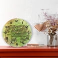 thumbnail image 6 of Dreamtimes Art Tirbe Elephant Wall Clock, 10 Inch Silent Non Ticking Round Clock Oil Painting Clock Easy to Read Clock for Living Room Bedroom Bathroom Home Decor, 6 of 7