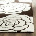 thumbnail image 3 of SAFAVIEH Cambridge Permelia Geometric Wool Area Rug, Brown/Ivory, 6' x 6' Square, 3 of 7