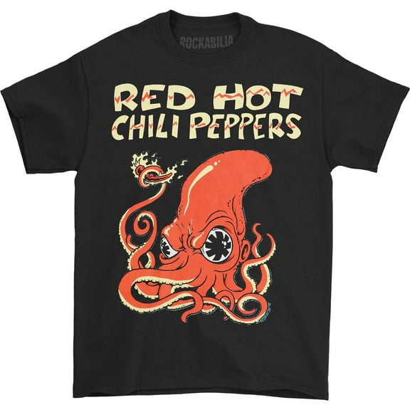 Red Hot Chili Peppers Men's Squid T-Shirt Black Small | Officially Licensed Merchandise
