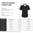 thumbnail image 4 of Goofa Space Galaxy Pattern Women's Slim-Fit Short-Sleeve V-Neck T-Shirt,Classic-Fit Short-Sleeve V-Neck T-Shirt-Medium, 4 of 5