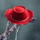 thumbnail image 3 of Sombrero de vaquero jinwen Fieltro Rojo, 3 of 8