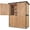 Natural(29"D x 55"W x 67"H), variant on MEDEHOO Outdoor Storage Shed with Metal Frame,Large Wooden Tool Cabinet with Adjustable Shelfs, House Garden Shed for Backyard Garden Patio Lawn