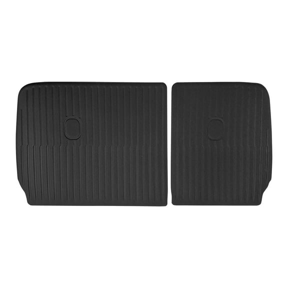 Ikon Motorsports Rear Seat Protector Backrest Cover Compatible With 2022-2024 Hyundai Ioniq 5 Black XPE Waterproof Seat Back Liners Mat Pad Interior Accessories 2 Pieces