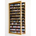 thumbnail image 3 of L Military Challenge Coin Display Case Cabinet Rack Holder Stand Box w/UV Protection, Oak Finish, 3 of 5