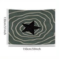 thumbnail image 5 of Chic and Durable Retro Starry Topographic Tapestry in Green - Perfect for Dorm, Bedroom, Living Room Decor, 5 of 6