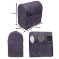 thumbnail image 5 of Abstract Lounger Chair Bag, Monochrome Illustration of Leopard Skin Motifs in Geometric Design, High Capacity Storage with Handle Container, Lounger Size, Violet and Charcoal Grey, by Ambesonne, 5 of 5