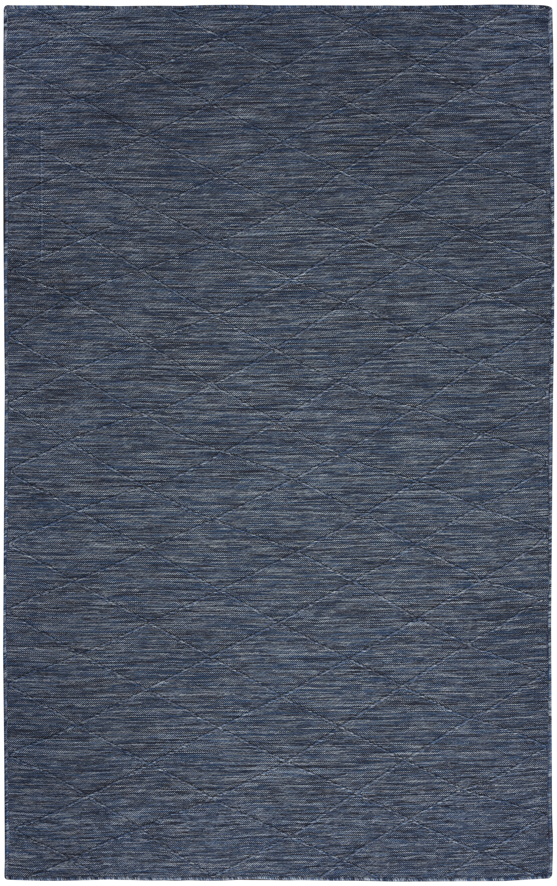 Nourison Practical Solutions Indoor/Outdoor Navy Blue 6' x 9' Area Rug (6x9)