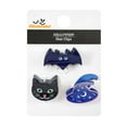 thumbnail image 2 of Way to Celebrate Halloween Motif Mini Claw Clips, Black Cat, Witch Hat, Bat, 3 Piece Hair Clips, 2 of 4