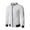 White, variant on AOOCHASLIY Fall Clothes Men Diamond Casual Contrasting Zip Stand Collar Hoodie Jacket Coat