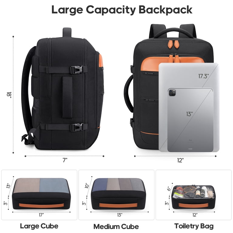 MIUSSE Hard Shell Luggage Sets 7 Pieces, 28/24/20 inch Suitcase