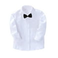 thumbnail image 1 of Nmmacb Chemise Habillée à Manches Longues pour Garçons, Col Boutonné, avec Cravate, 2-14 Ans, 1 of 8