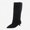 Black, variant on Women's Mid Calf Boots Stiletto High Heel Pointed Toe Ladies Trendy Casual Boots Size 6