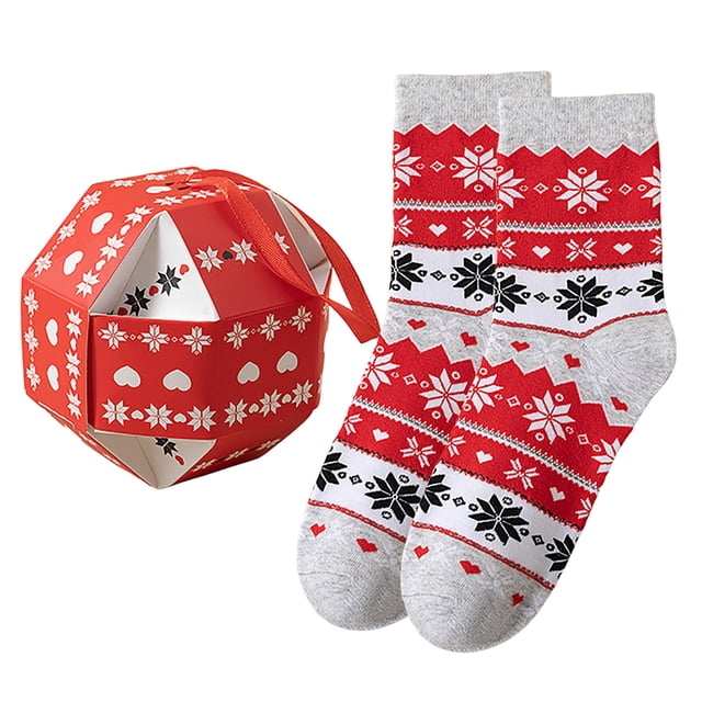 FhsagQ Socks Men Socks Dress Up Christmas Autumn and Winter Ladies Socks Carton Casual Christmas Style Printed Mid Calf Famale Socks Socks for Men Plus Size Blue with Matching Robe Grey One Size