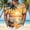 #760-Multicolor, variant on Ceisia Men's Oil-painting Style Rainbow Gradient Coconut Shadow Print Short Sleeve Button Down Hawaiian Shirt With Chest Pocket Multicolor XXXXXL Gifts