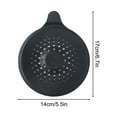 thumbnail image 4 of Msgweeeg TPR Hair Catcher Strainer Drain Covers Flexible Bright Colored Shower Sink Tub Protector for Preventing Clogs in Bathroom Kitchen Showers, 4 of 6