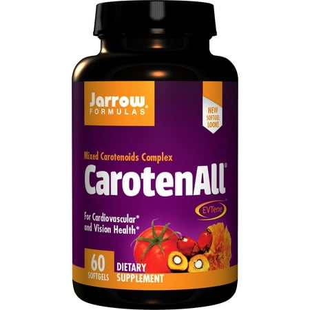 Jarrow Formulas CarotenALL, For Cardiovascular, Vision and Prostate Health, 60