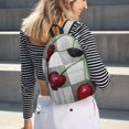 thumbnail image 7 of Balery Cherries laid Vintage Canvas Backpack for Men and Women - Large Capacity, Durable Travel Laptop Bag for School, Work, Hiking, and Outdoor Activities, 7 of 7