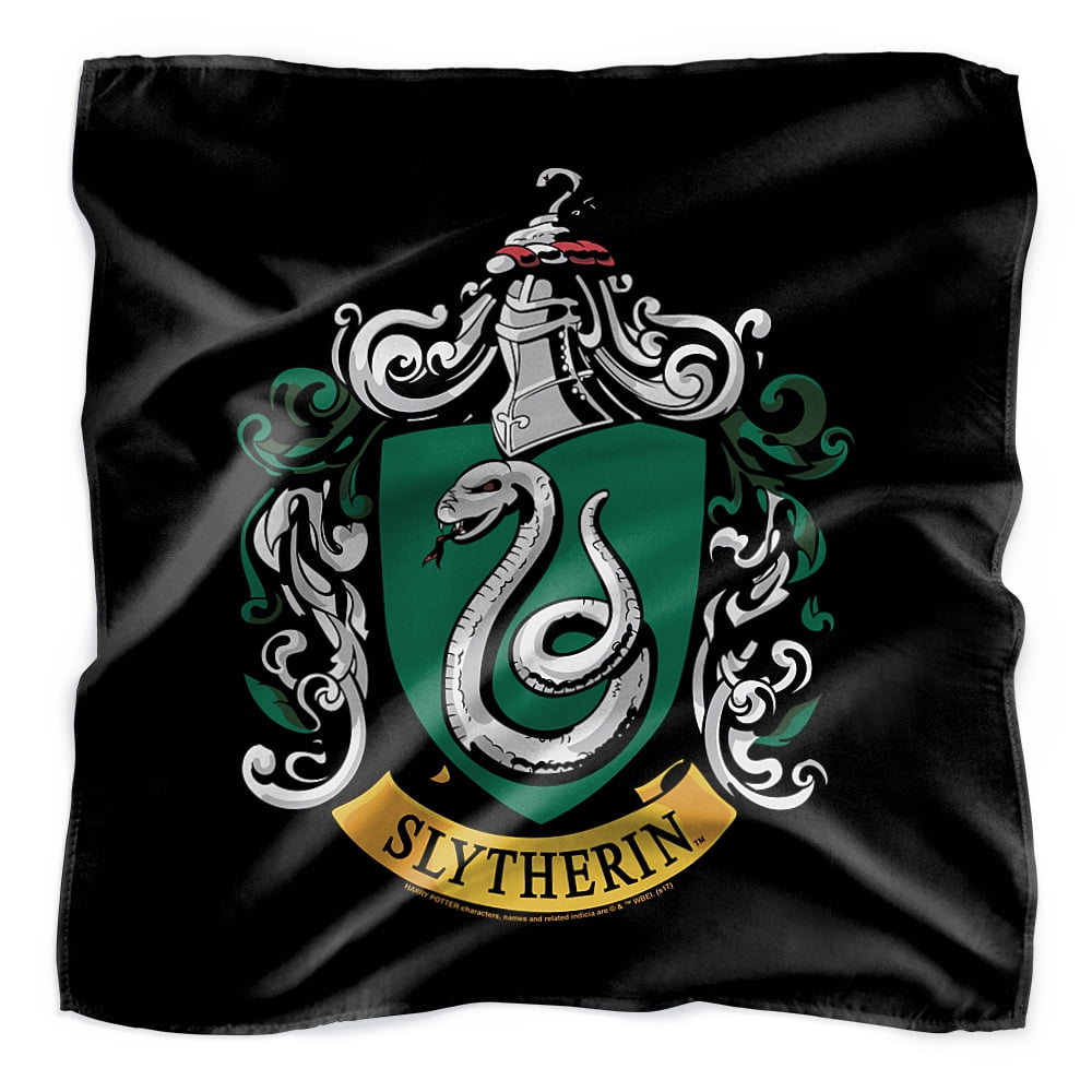 Harry Potter Slytherin House Crest Bandana (21 in x 21 in)