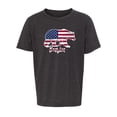 thumbnail image 2 of Bearica American Flag Kid's 4th of July Shirts, Patroitic Shirts for Kids - Charcoal MH200YPATRIOT S2 M, 2 of 3