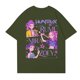 thumbnail image 3 of Pop cazadora para niña Hunters Round-Neck Printed Anime Trio Poster T Shirt （Army Green）, 3 of 4
