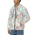 thumbnail image 3 of Kdxio Colorful Seashells Print Men Hoodies Casual Hoodies for Men with Zip Pockets Full Zip Long Sleeve Sweatshirt Sports Hooded Jacket-Medium, 3 of 5