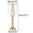 thumbnail image 3 of Gold Wedding Centerpiece for Tables 22" Tall Metal Flower Vases for Bridal Shower Decoration Set of 10, 3 of 8