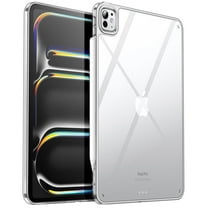 JETech Clear Case for iPad Pro 11-Inch M4 2024 (5th Generation), Anti-Yellowing Transparent Shockproof Slim Tablet Back Cover with Hard PC Back and Soft TPU Bumper