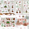 thumbnail image 2 of Ramiter Christmas Window Stickers Snowflakes Santa Window Stickers Christmas Decorations Reusable Decal Glass, 2 of 5