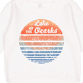 thumbnail image 3 of Inktastic Lake of the Ozarks Distressed Retro Sunset Toddler Sweatshirt, 3 of 4