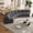 Grey, variant on Newest 4-Piece Curved Modular Sectional Sofa in Corduroy with 8 Pillows for Conversation Pit, Grey