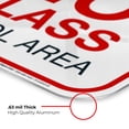 thumbnail image 6 of No Glass in Pool Area Pool Sign,, 6 of 8