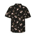 thumbnail image 3 of Picia Flowers Gentle Cotton Regular Fit Short Sleeve Casual Hawaiian Shirt for Men-3X-Large, 3 of 9