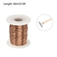 thumbnail image 2 of Uxcell Alambre Magnético de 0.65mm 213ft Alambre de Cobre Esmaltado Bobina de Alambre de Enrollado 200g 155C, 2 of 6