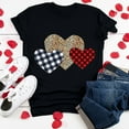 thumbnail image 4 of Edvintorg Valentine's Day Tops for Women Fashion Women's Classic-Fit Short-Sleeve Crewneck T-Shirt Soft Cute Printed Shirts Graphic Tees, 4 of 6