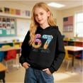 thumbnail image 2 of Kids 67 Hoodie Boys Girls Funny Six Seven 6 7 Meme Pullover Hoodie Casual Soft Active Sport Outdoor Sweatshirt Black 2 Y-3 Y, 2 of 7