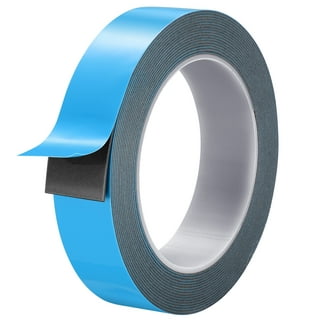 Transparent Vinyl Tape with Self-Adhesive. (2 inch x 25 ft, Blue)