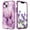 D, variant on Feishell for iPhone 11 Case,Cute Marble Pattern 3 in 1 Shockproof Slim Hybrid Protective Cover for Women Girls Hard PC Soft TPU Bumper Three Layer Drop Protection Anti-scratch Phone Case,A