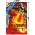 thumbnail image 3 of Star Wars: Saga - Boba Fett - Jet Pack Flames Wall Poster with Pushpins, 22.375" x 34", 3 of 3