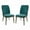 Green, variant on AFO Modern Upholstered Dining Chairs Set of 2,Fabric Chairs with Wooden Legs for Home or Cafe, Beige