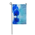 thumbnail image 1 of JSDART Single Blue Orchid Reflection in Water Flower Abstract Garden Flag Decorative Flag House Banner 12x18 inch, 1 of 1